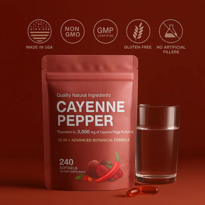 FolaHealth™ Cayenne Pepper Softgels