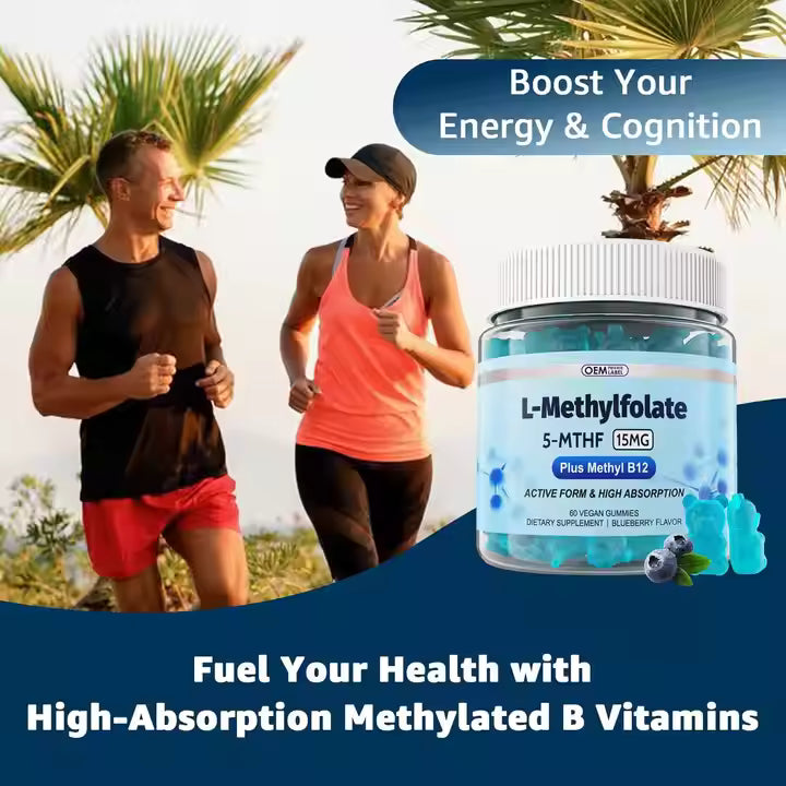 FolaHealth "15mg L-Methylfolate Gummies with B12 & B Complex"