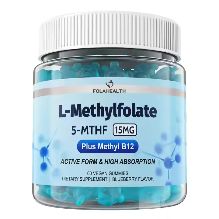 FolaHealth "15mg L-Methylfolate Gummies with B12 & B Complex"