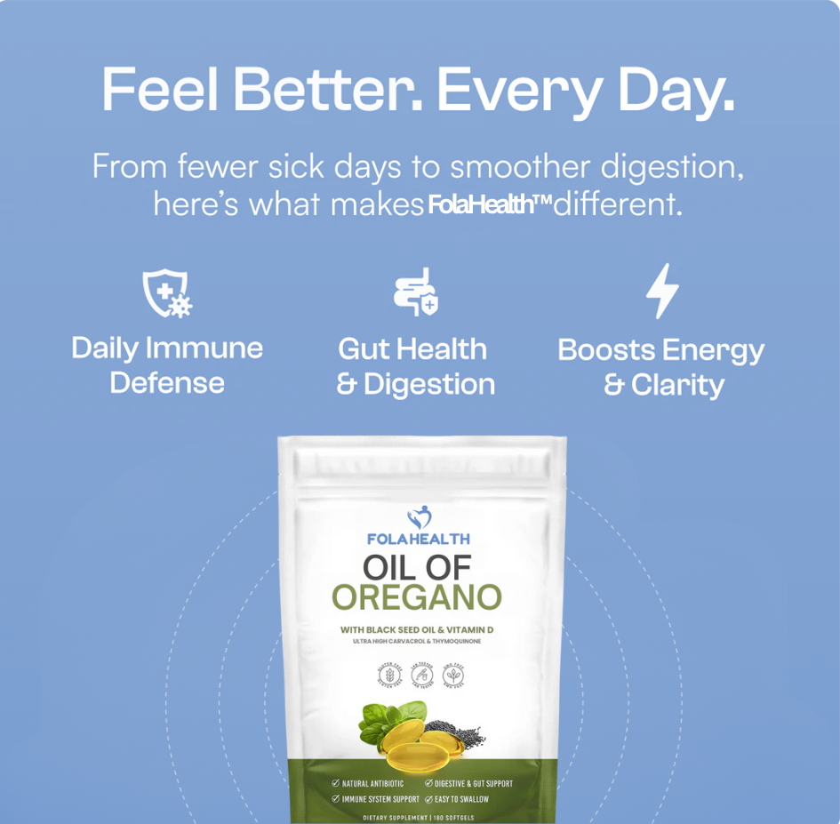 Oil Of Oregano Softgels with Black Seed Oil and Vitamin D