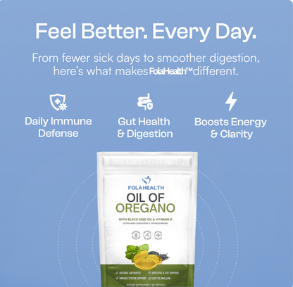 Oil Of Oregano Softgels with Black Seed Oil and Vitamin D