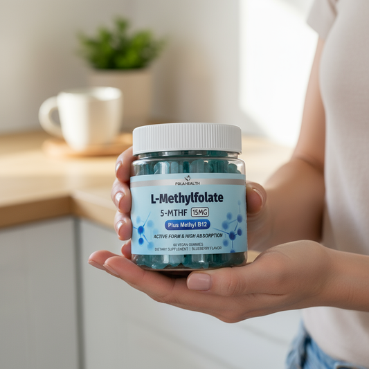 FolaHealth "15mg L-Methylfolate Gummies with B12 & B Complex"