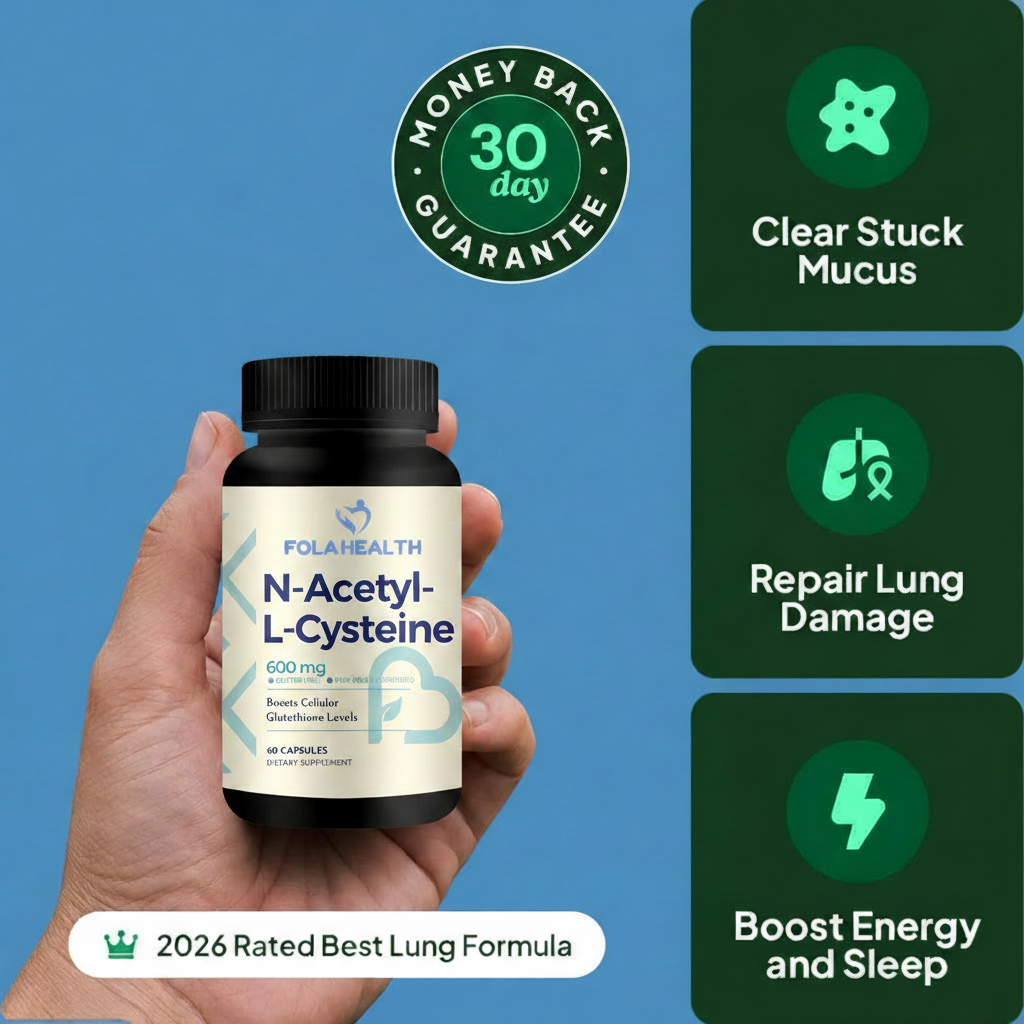 Detox Your Lungs In 14 Days with FolaHealth N-Acetylcysteine Capsules